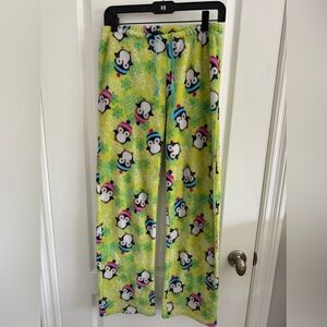 Just Love Brand Fleece Penguin Bottoms Women/Teen/Tween Size Small